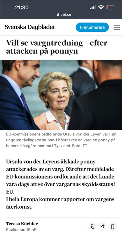 Ursulas Ponny Dolly & Vargens Europeiska Återkomst
