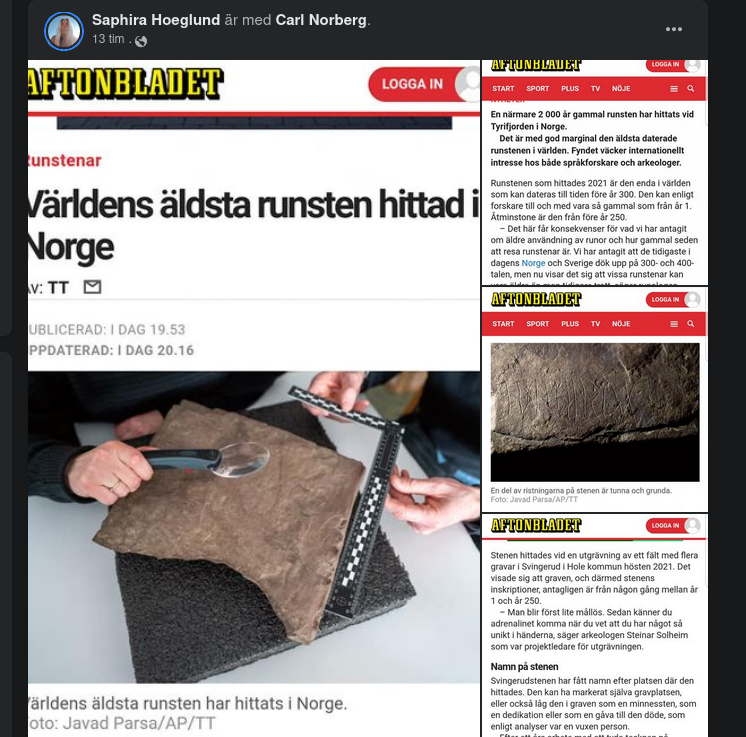 Runsten Från Före År 250 Funnen I Norge