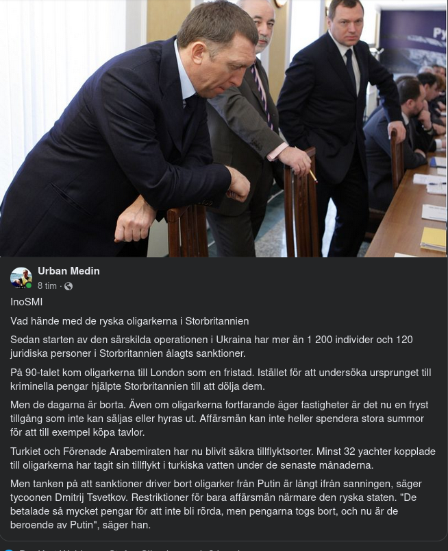 Putinberoende Oligarker I Storbritannien