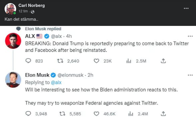 Trump, Twitter & FB..