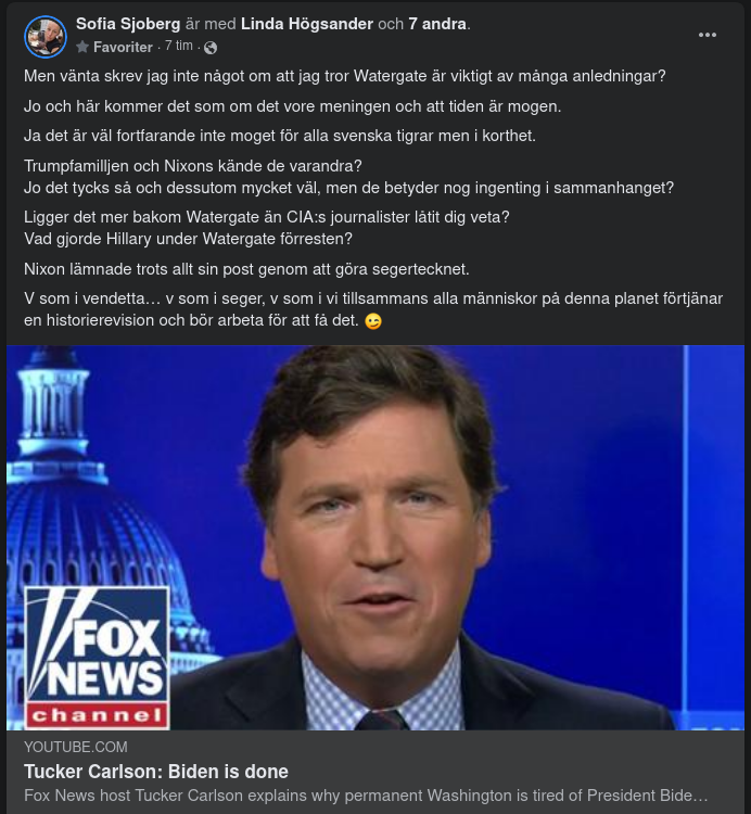 Tucker, Underlivsporslinets Gärningar & Nixon