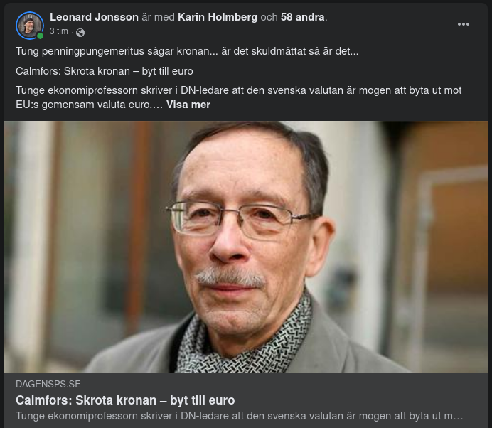Kronskrotningsentusiastisk Calmfors