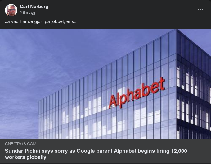 Alphabet Påbörjar Avskedandet Av 12 000