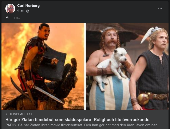 Zlatan Filmdebuterar