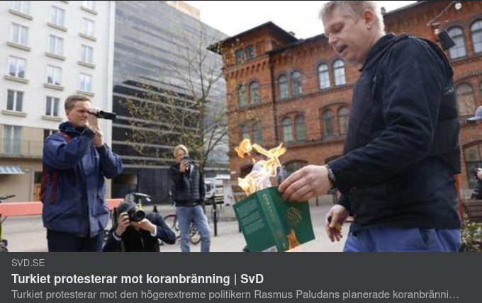 Koranbränningsprotesterande Turkiet