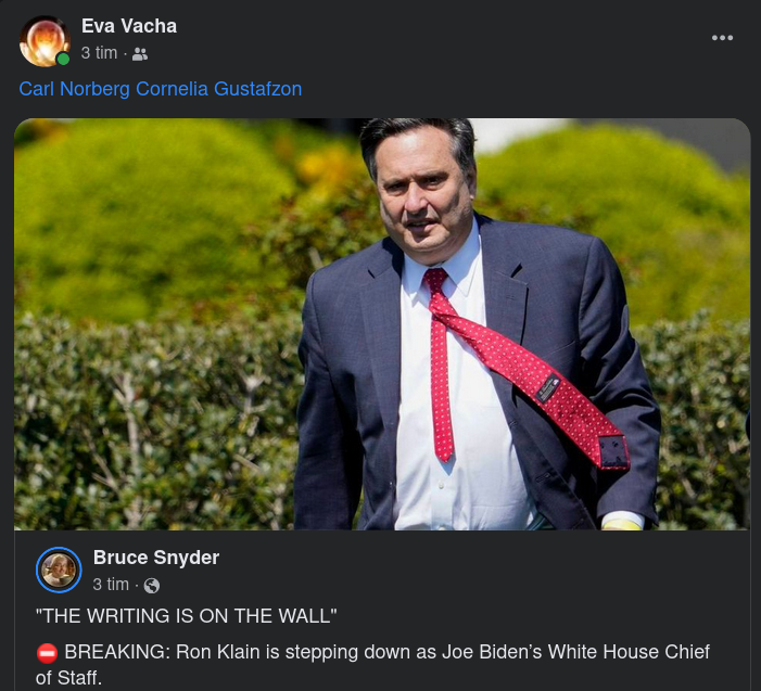 Vita Husets Stabschef Kliver Av