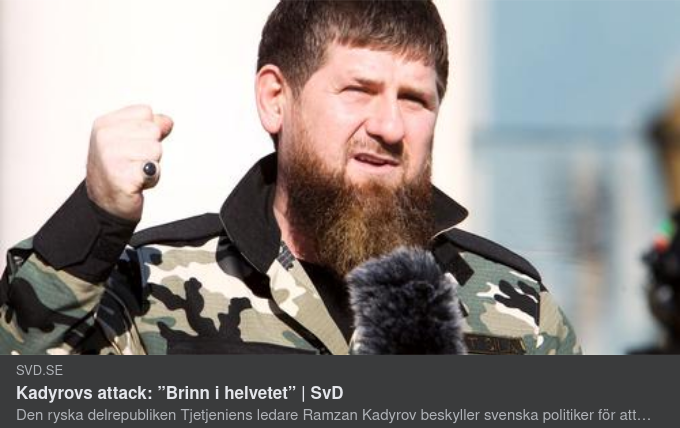 Kadyrov Höjer Tonen Efter Koranbränning