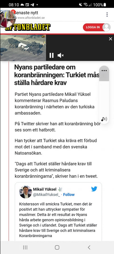Nyans Vill Se Hårdare Turkiska Krav
