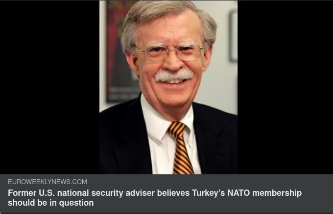 Bolton Ifrågasätter Turkiets Nato-Medlemskap