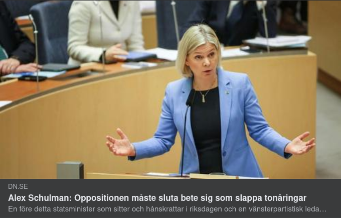 Schulman Skriver Som Han Gör I DN