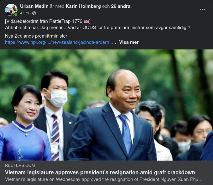 Avgående Premiärministrar & COG