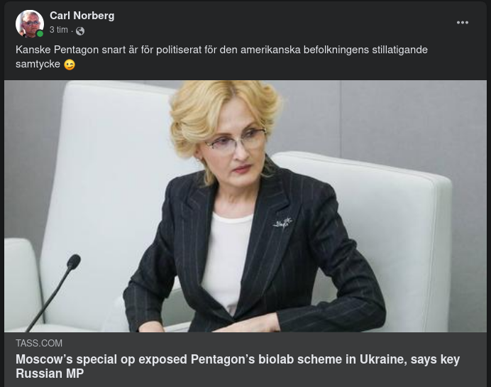 Ryssland Exponerar Pentagons Biolabbsverksamhet I Ukraina