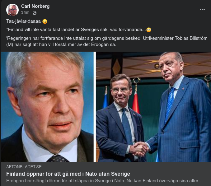 Finland Öppnar För Nato-Medlemskap Utan Sverige