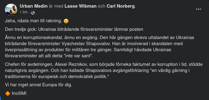 Ukrainska Korruptionsskandalsavångar