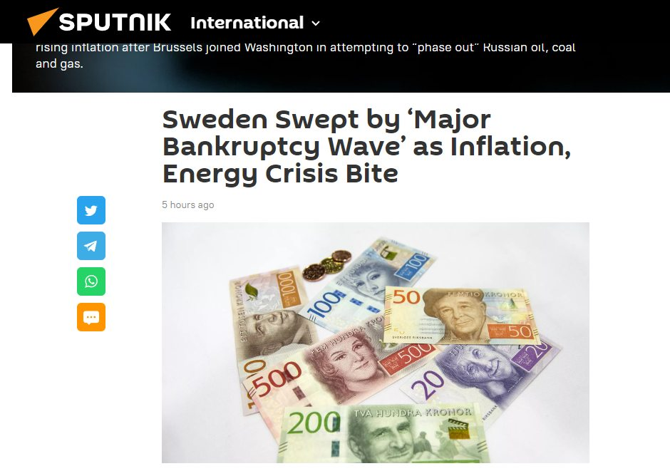 Svensk Konkursvåg I Sputnik