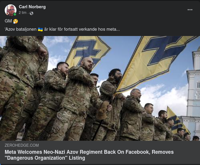Azov-Nazister Välkomna På FB
