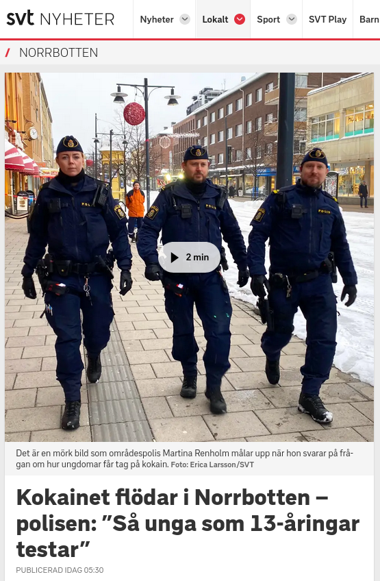 Oturligt Kokainflöde