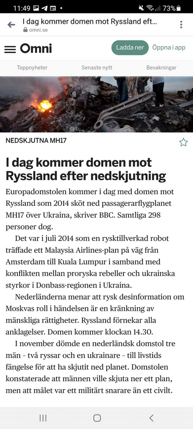 Idag Dömer Europadomstolen Ryssland