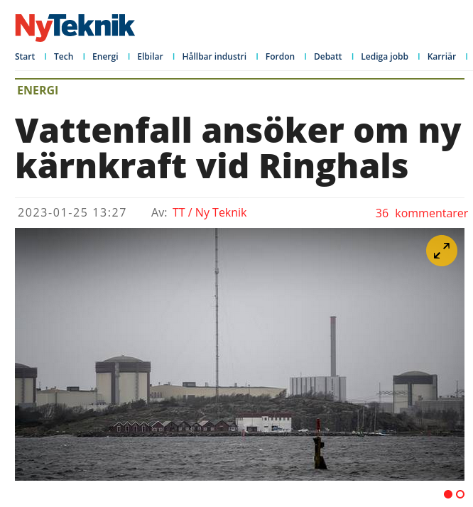 Vattenfall & Ny Ringhalskärnkraft