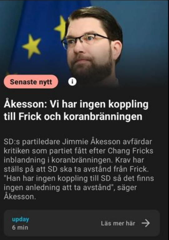 SD & Koranbränningen