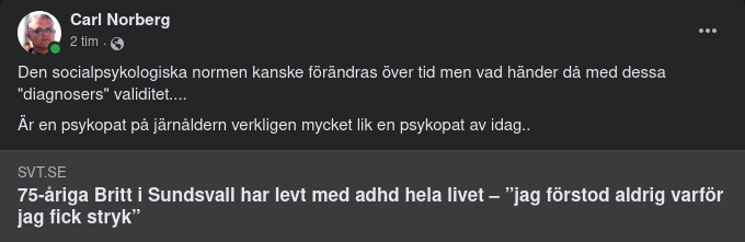 Diagnosvaliditet Över Tid