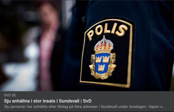 Anhållanden Efter Stor Sundsvallsinsats