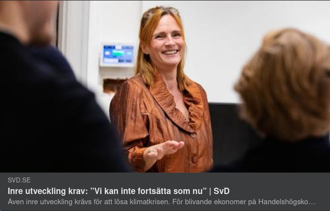 Den Emotionella Mognaden & Klimatkrisen I SvD