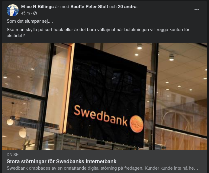 Swedbanks Internetbank Storstörd