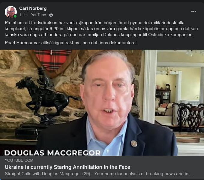 Macgregor Kommenterar