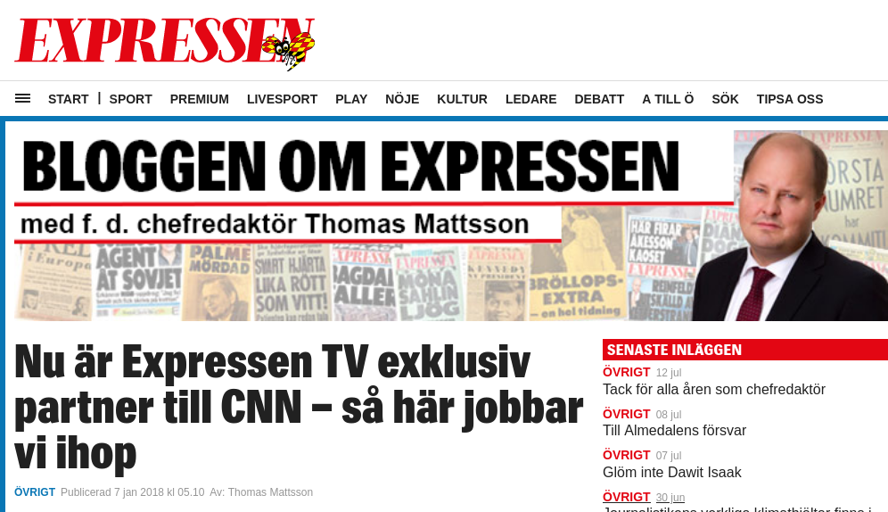 Expressen <-> CNN
