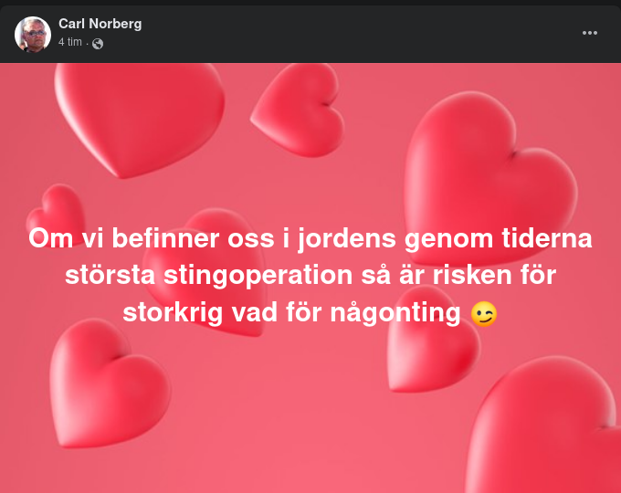 Stingoperationsbaserad Storkrigsrisk