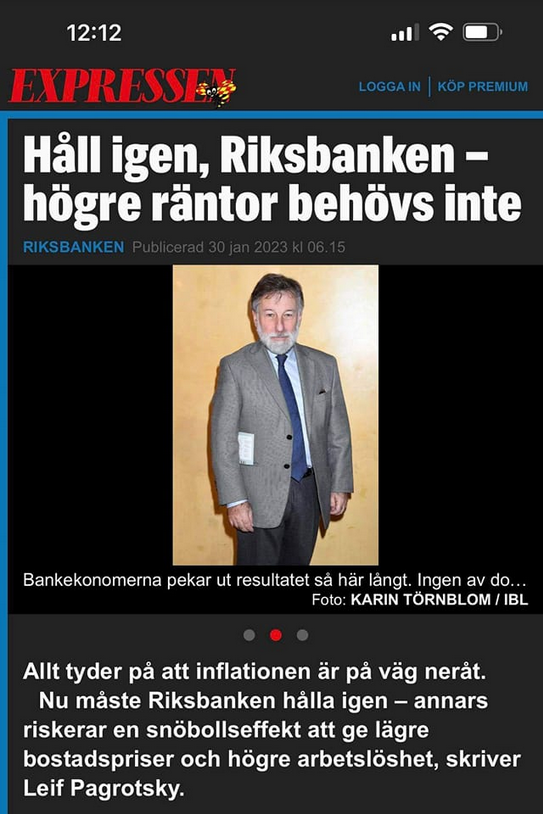 Paggan Om Riksbanksräntekonsekvenser