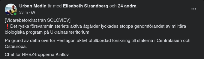 Igor Kirillov Briefar Om Militära Biolabb I Ukraina