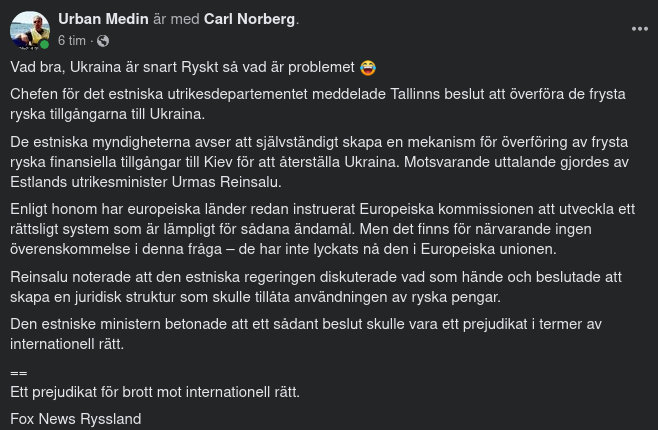 Estland Vill Skapa Internationellt Rättsprejudikat