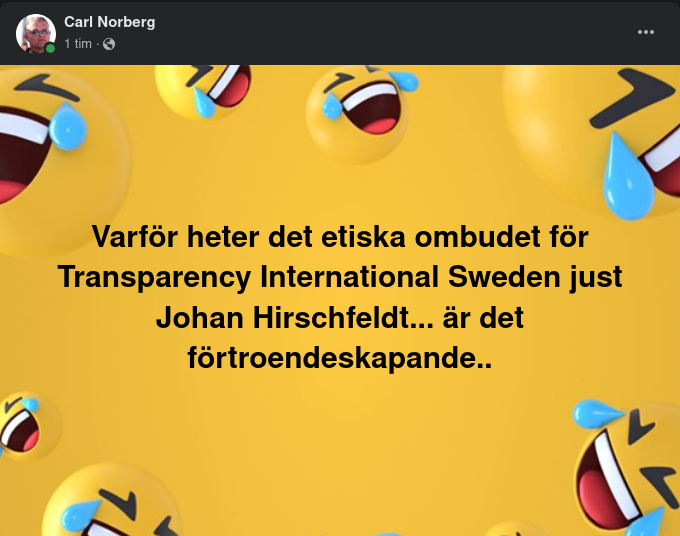 Det Internationellt Transparenta Svenska Etiska Ombudet Hirschfeldt
