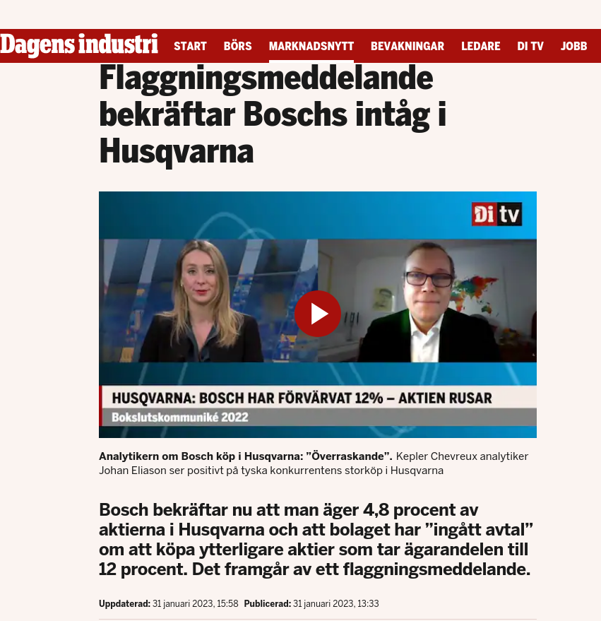Bakgrund & Bosch