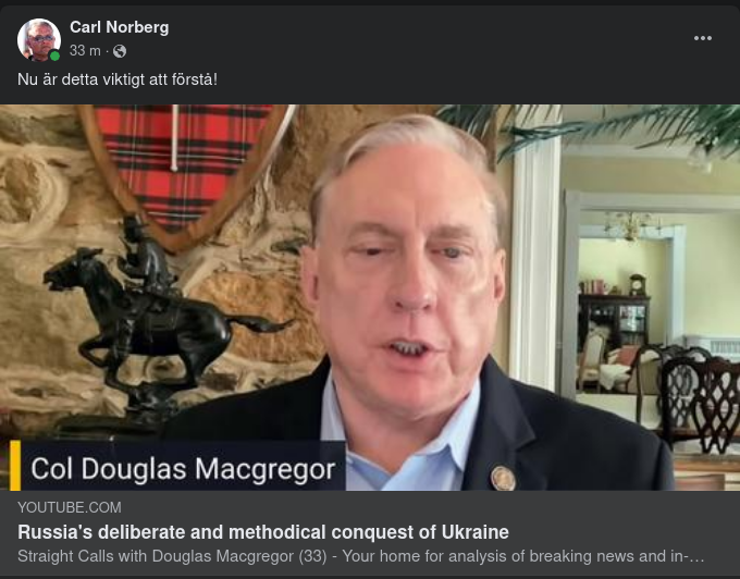 Macgregor Om Ryssland & Ukraina