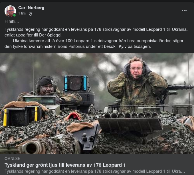 Tyskt Leveransgodkännande Av 178 Leopard 1 Till Ukraina