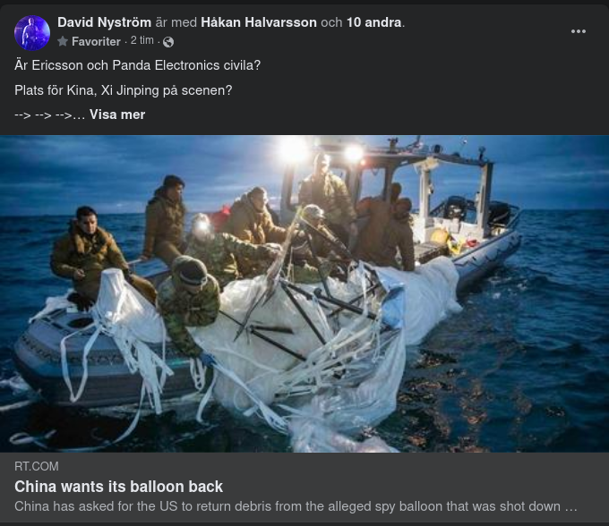 Kinesisk Ballongåterlämningsbegäran