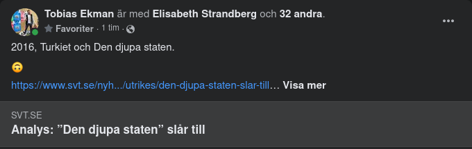Turkiet & Den Djupa Staten I SVT 2016
