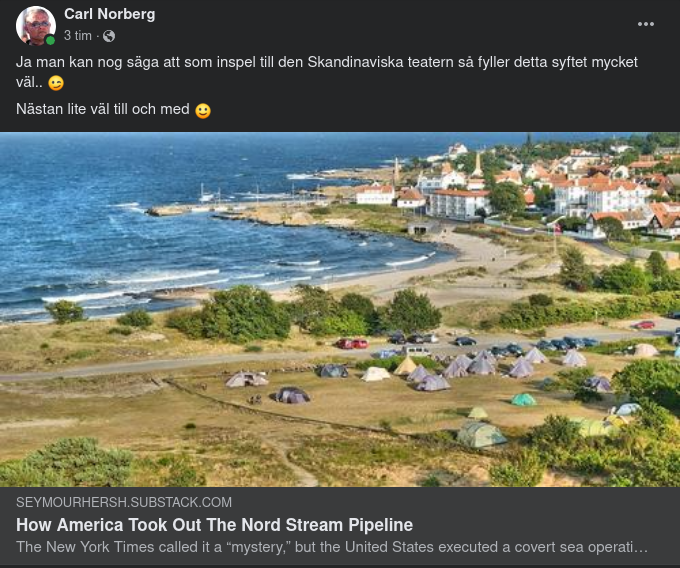 Seymour Hersh Om USA, Norge & Nord Stream