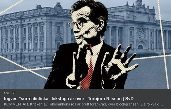 Mervyn King & Svensk Ekonomi I SvD