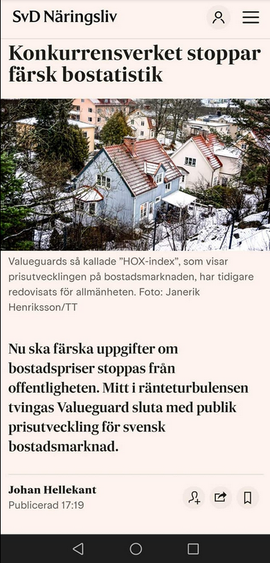 Konkurrensverksstoppad  Bostatistik