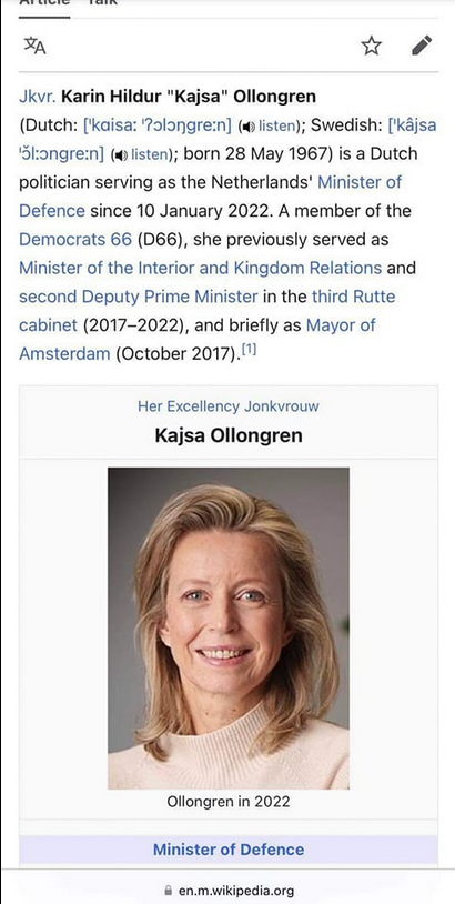 Kajsa Ollongren