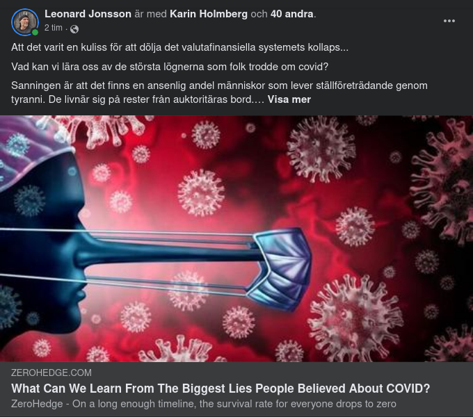 Lärdomar Från Covid-Lögnen