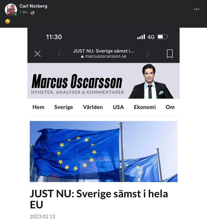Svensk Ekonomi Sämst I EU Hos Kajalis