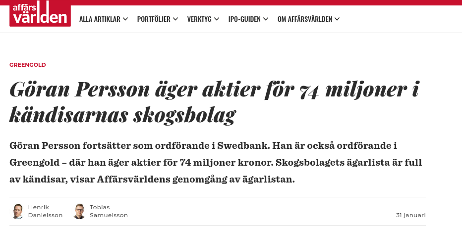 Göran & Kändisarnas Skogsbolag