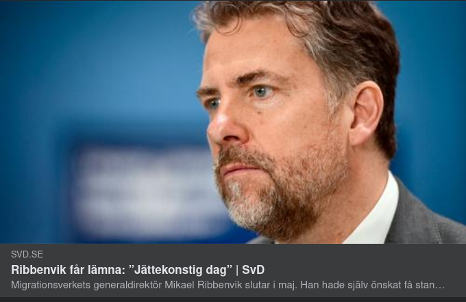 Ribbenvik Lämnar Migrationsverket