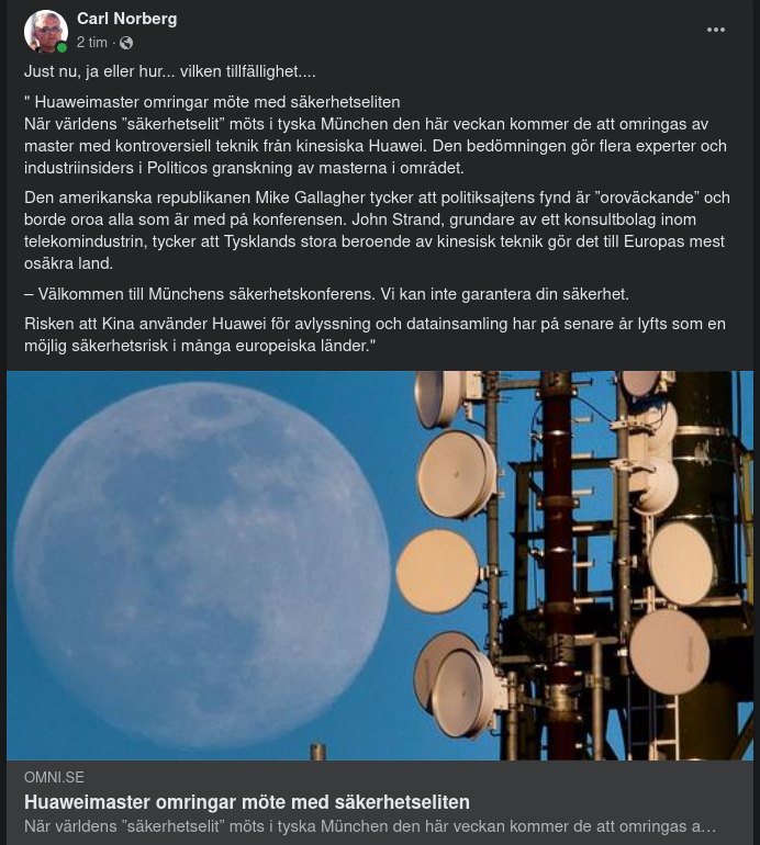 Omringande Huaweimaster