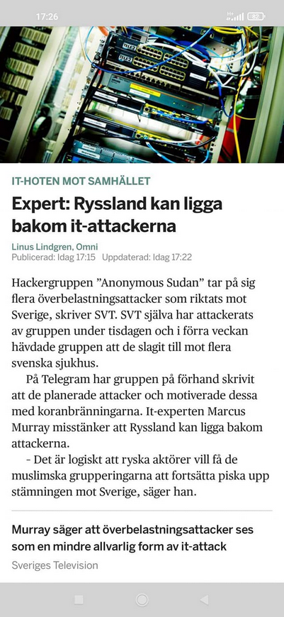 It-Attacker Mot Sverige
